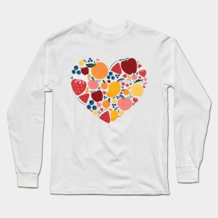 Fruits love heart Long Sleeve T-Shirt